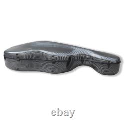 4/4 Cello Case Carbon Fiber, Strong & Light, Black Stripe, with Wheels