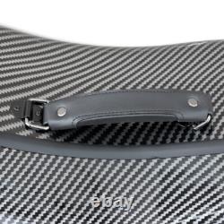 4/4 Cello Case Carbon Fiber, Strong & Light, Black Stripe, with Wheels