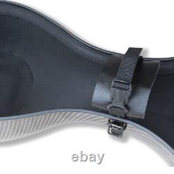 4/4 Cello Case Carbon Fiber, Strong & Light, Black Stripe, with Wheels