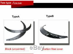 4x Carbon Fiber Car Fender Flares Arch Wheel Eyebrow Bodykit Stickers Mudguards