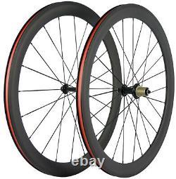 50mm 25mm U Shape Clincher Carbon Wheels Road Bike 700C Carbon Bicycle Wheelset