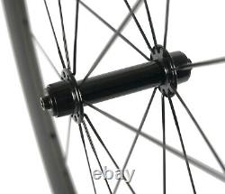 50mm 25mm U Shape Clincher Carbon Wheels Road Bike 700C Carbon Bicycle Wheelset