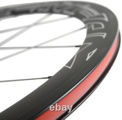 50mm 700C Carbon Wheels Road Bike Carbon Wheelset Clincher 23mm Wide Basalt line