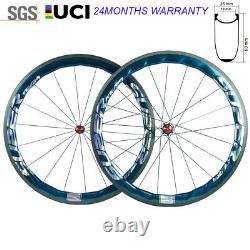 50mm Carbon Wheelset 700C Carbon Wheels Road Racing Wheel Ceramic Smith Hub