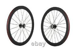 50mm Clincher Carbon Wheels Bicycle Track Bike Wheels Fixed Gear Carbon Wheelset