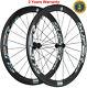 50mm Road Bike Carbon Fiber Wheels 700C 23mm width Clincher Wheelset 3K Glossy
