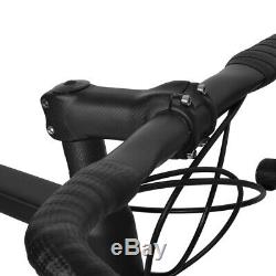 54 AERO Carbon Frame Road Bike 700C Alloy Wheel Clincher Fork Seatpost V Brake