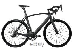 56cm AERO Carbon Bicycle Frame Road Shimano 700C Wheel Clincher seatpost V brake