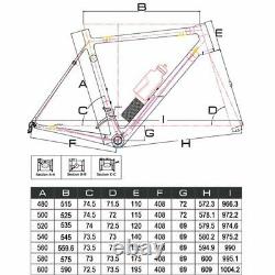 58cm AERO Carbon Frame Road Bike 700C Alloy Wheel Clincher Fork seatpost V brake