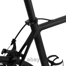 58cm AERO Carbon Frame Road Bike 700C Alloy Wheel Clincher Fork seatpost V brake