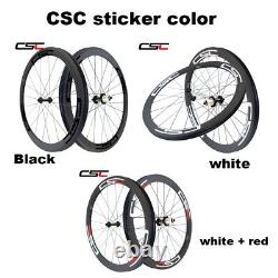 60mm 700C Road Bike Carbon Wheels Clincher Bicycle Wheelset Basalt Rim Brake