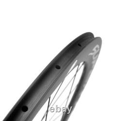 60mm Road Bike Disc Brake Carbon Wheelset 700C Clincher Race Disc Brake Wheels