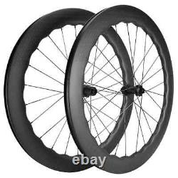 6560 Carbon Road Bike Wheels 700C Disc Brake Gloss Matte Bicycle Wheelset 65mm