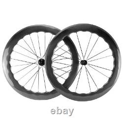 6560 Road Bike Carbon Wheels 65mm Depth Carbon Wheelset 700C Race Bike Wheelset