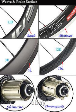 6560 Road Bike Carbon Wheels 65mm Depth Carbon Wheelset 700C Race Bike Wheelset