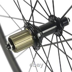 700C 38mm Carbon Wheels Road Bike 23mm Clincher Width Carbon Wheelset 3K Basalt