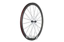 700C 38mm Clincher Carbon Wheelset Road Bike Wheels HandBuild USA In Stock R13