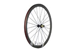 700C 38mm Clincher Carbon Wheelset Road Bike Wheels HandBuild USA In Stock R13