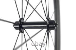 700C 38mm Clincher Carbon Wheelset Road Bike Wheels HandBuild USA In Stock R13