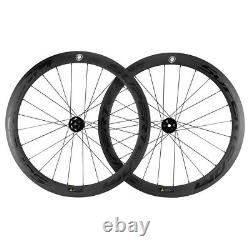 700C 50mm Disc Brake Carbon Wheelset Clincher Road Bike Disc Brake Wheels 12mm