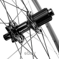 700C 50mm Disc Brake Carbon Wheelset Clincher Road Bike Disc Brake Wheels 12mm