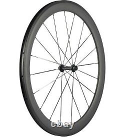 700C 50mm Road Bike Carbon Wheelset 25mm U Shape Clincher Carbon Wheels UD Matte