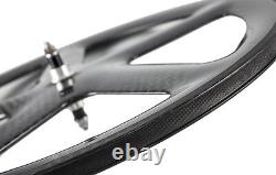 700C 56mm Five Spoke Clincher Carbon Wheels Fixed Gear 5 Spokes Bicycle Wheelset
