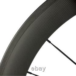 700C 60mm Carbon Wheelset Clincher Bicycle Wheels R13 Road Bike Wheel Handbuild