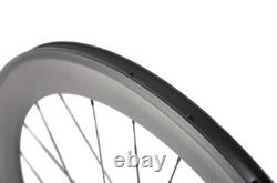 700C 60mm Road Bicycle Wheels Full Carbon Ultra Light Racing Wheelset U Shape