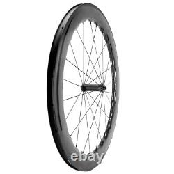 700C 6560 65mm Road Bike Carbon Wheels 25mm U Shape Clincher Carbon Wheelset UD