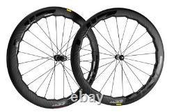 700C 65mm Carbon Fiber Bicycle Wheelset Road Bike V Brake Rim Brake Wheels 11S