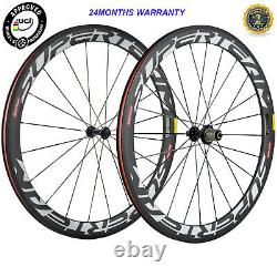 700C Bicycle Wheels 50mm Carbon Wheelset Clincher USA In Stock Cycle Wheel Hot