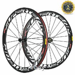700C Bicycle Wheels 50mm Carbon Wheelset Clincher USA In Stock Cycle Wheel Hot
