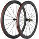 700C Carbon Fiber Bicycle Wheelset Road Clincher Bike Wheels Basalt Braking