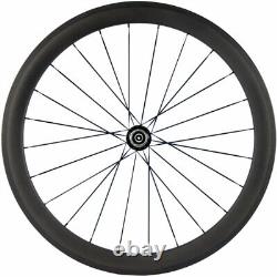 700C Carbon Fiber Bicycle Wheelset Road Clincher Bike Wheels Basalt Braking