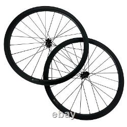 700C Carbon Fiber Bike Wheels 24/38/50/60/88 Disc Brake 6 Bolt Gravel Cyclocross