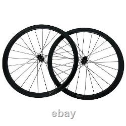 700C Carbon Fiber Bike Wheels 24/38/50/60/88 Disc Brake 6 Bolt Gravel Cyclocross