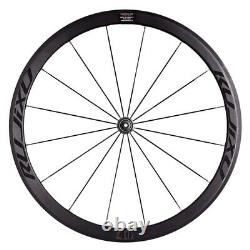 700C Carbon Fiber Bike Wheels hub 30/40mm Road Bicycle Rim Brake Wheelset 16/20H