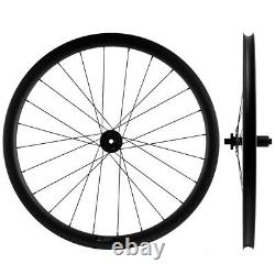 700C Carbon Fiber Gravel Bike Wheelset 38mm Tubeless Road Disc Brake Wheels