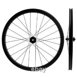 700C Carbon Fiber Gravel Bike Wheelset 38mm Tubeless Road Disc Brake Wheels