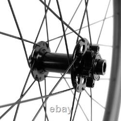 700C Carbon Fiber Gravel Bike Wheelset 38mm Tubeless Road Disc Brake Wheels