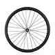 700C Carbon Fiber Road Bike Disc Brake Single Front Wheel 30-88mm Depth UD Matte