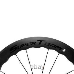700C Carbon Fiber Road Bike U Shape Wheelset Tubeless Bicycle Wheels 25x65mm