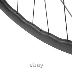 700C Carbon Fiber Road Bike Wheelset Clincher /Tubeless Disc Brake Wheels
