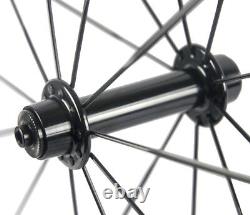 700C Carbon Fiber Wheels 88mm 23mm Clincher Carbon Bicycle Wheelset UCI Approved