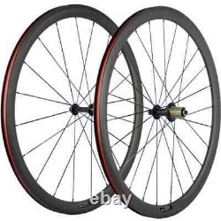 700C Carbon Fiber Wheels Road Bike Wheelset Basalt Braking Surface 38/50/60/88mm