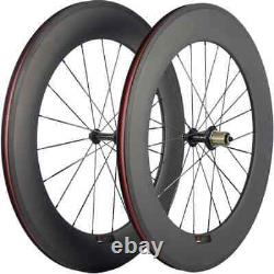 700C Carbon Fiber Wheels Road Bike Wheelset Basalt Braking Surface 38/50/60/88mm