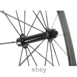 700C Carbon Fiber Wheelset 50mm Depth 23mm Width Road Bike Wheels Rim Clincher