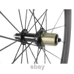 700C Carbon Fiber Wheelset 50mm Depth 23mm Width Road Bike Wheels Rim Clincher