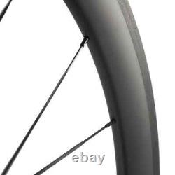 700C Carbon Fiber Wheelset 50mm Depth 23mm Width Road Bike Wheels Rim Clincher